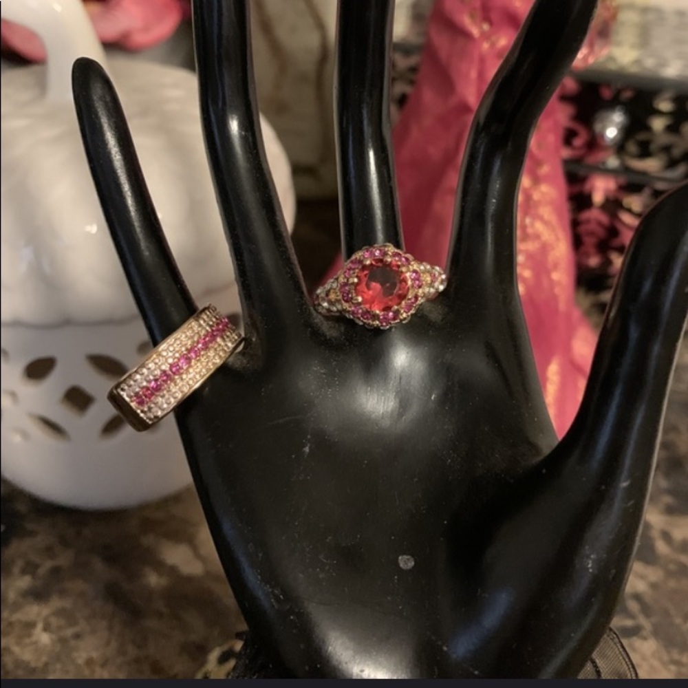 2 piece Red Ruby Ring - Picture 2 of 3